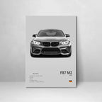 Poster BMW Blanc