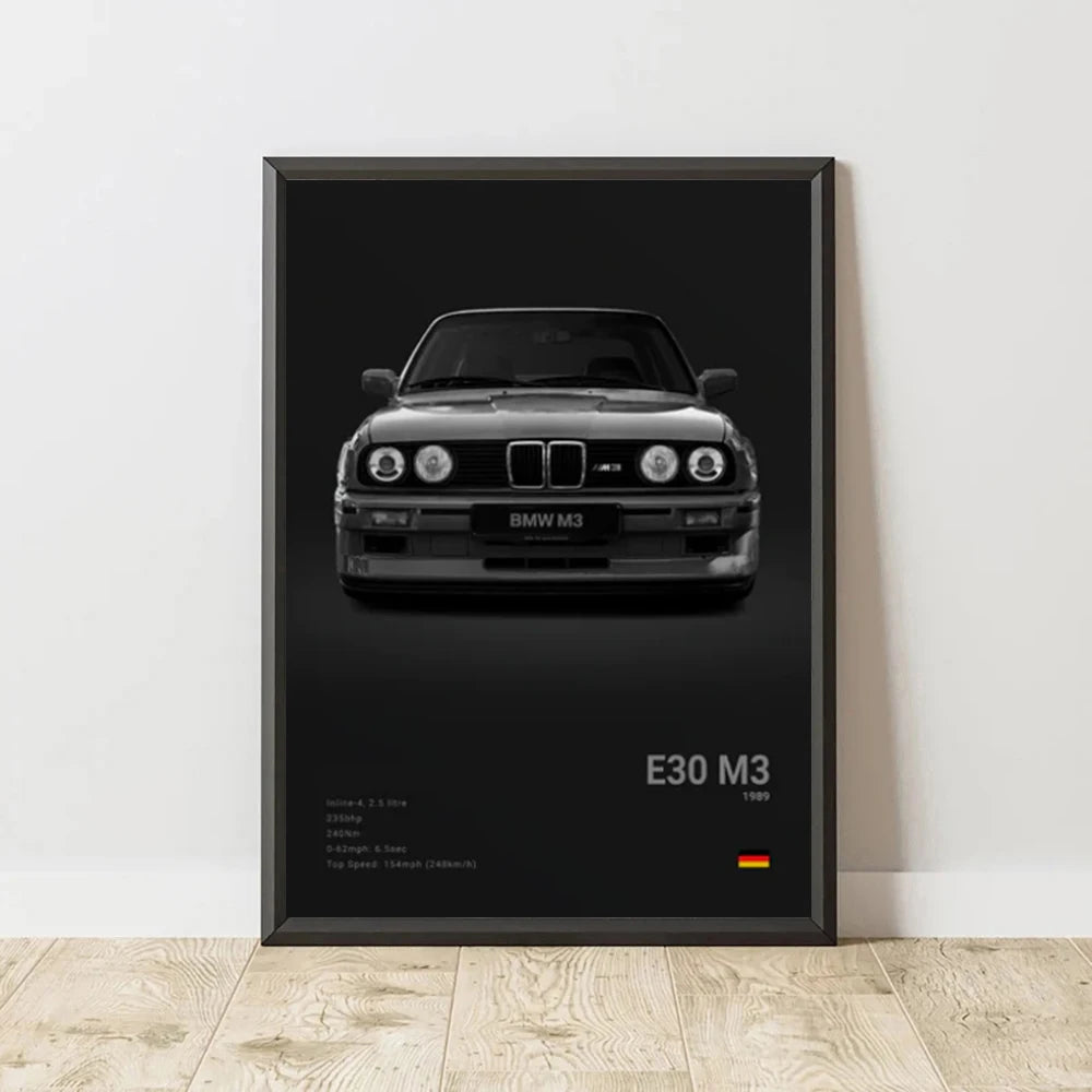 Poster BMW Noir