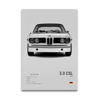 Poster BMW Blanc