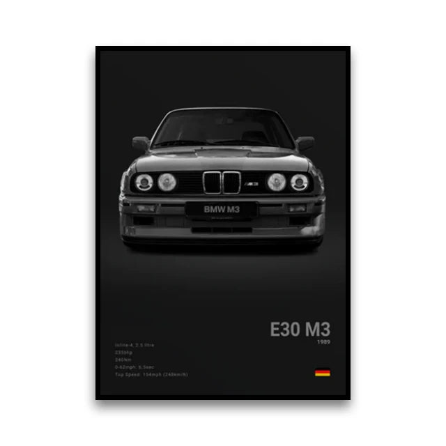 Poster BMW Noir