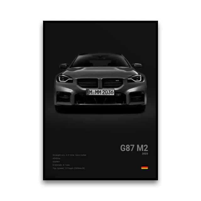 Poster BMW Noir