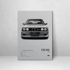 Poster BMW Blanc