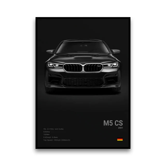 Poster BMW Noir