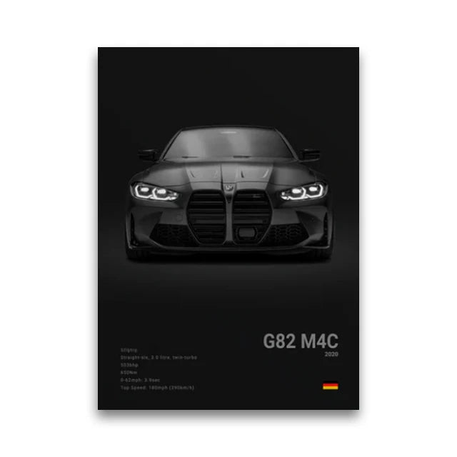 Poster BMW Noir