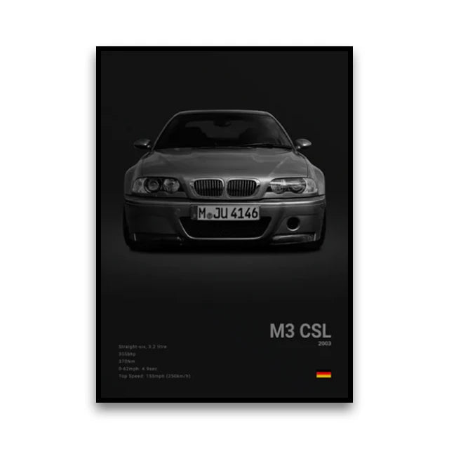 Poster BMW Noir