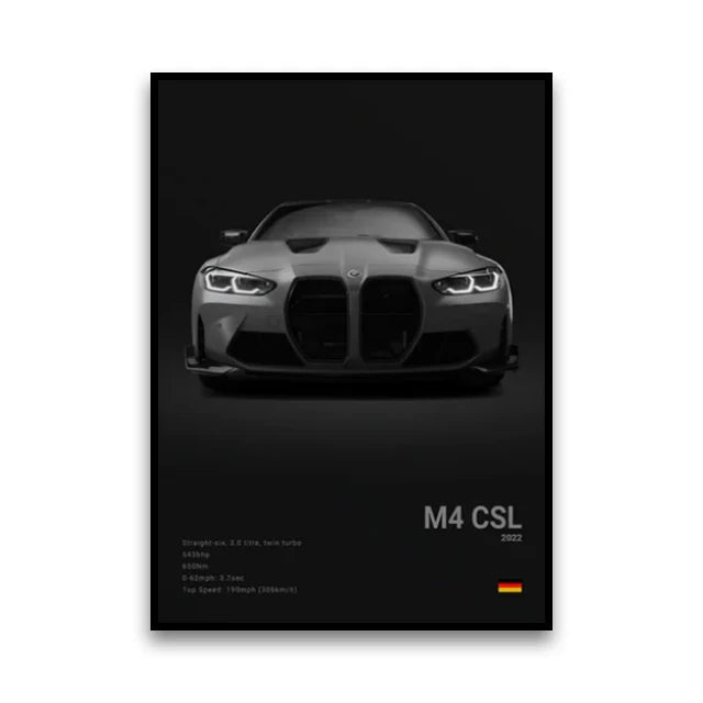 Poster BMW Noir