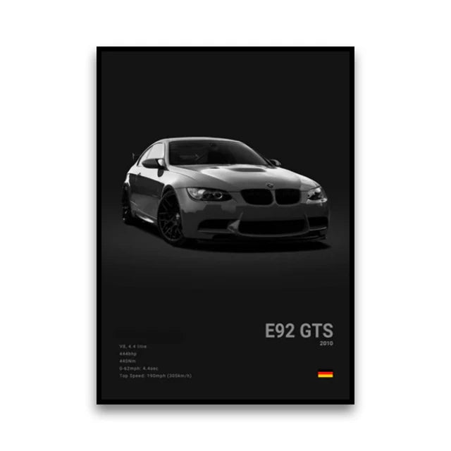 Poster BMW Noir