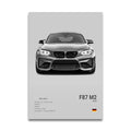 Poster BMW Blanc