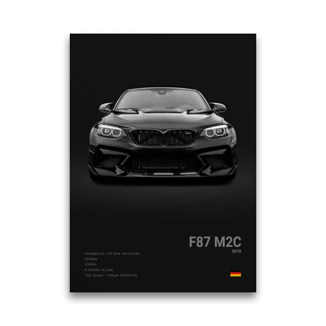 Poster BMW Noir