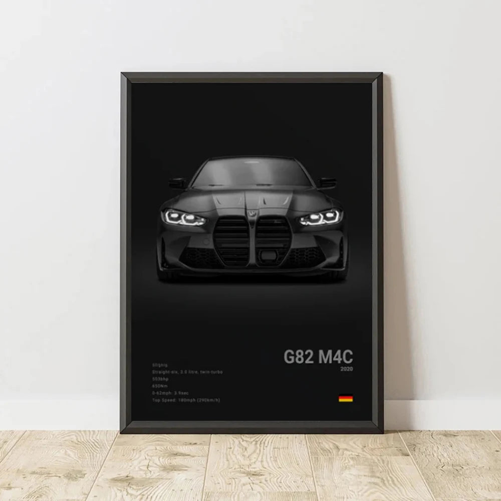 Poster BMW Noir