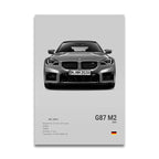 Poster BMW Blanc