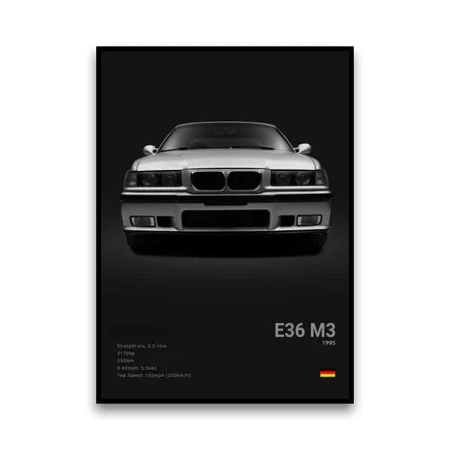 Poster BMW Noir