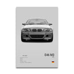 Poster BMW Blanc