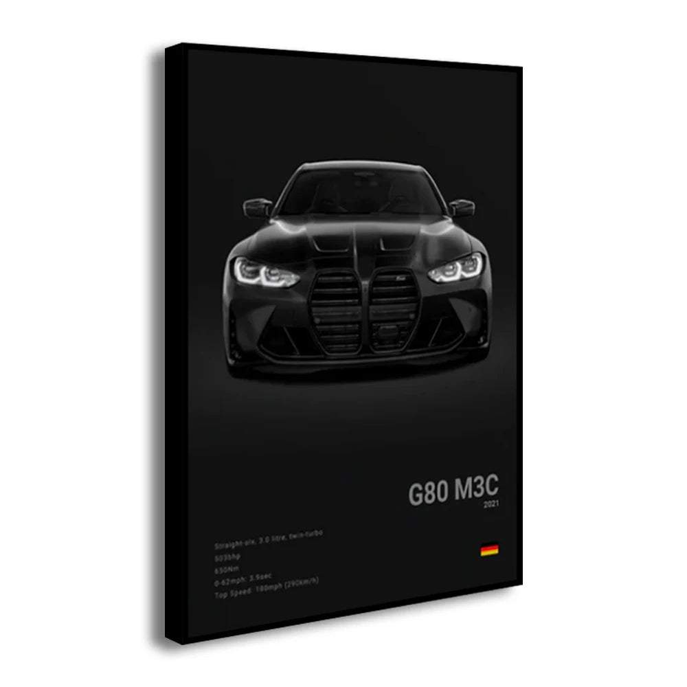 Poster BMW Noir