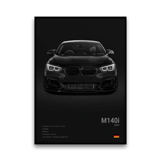 Poster BMW Noir