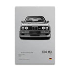 Poster BMW Blanc
