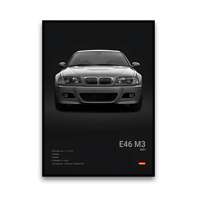 Poster BMW Noir