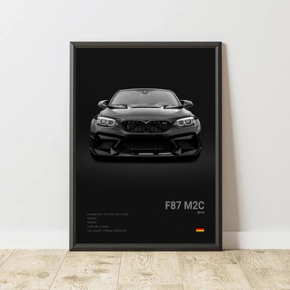 Poster BMW Noir