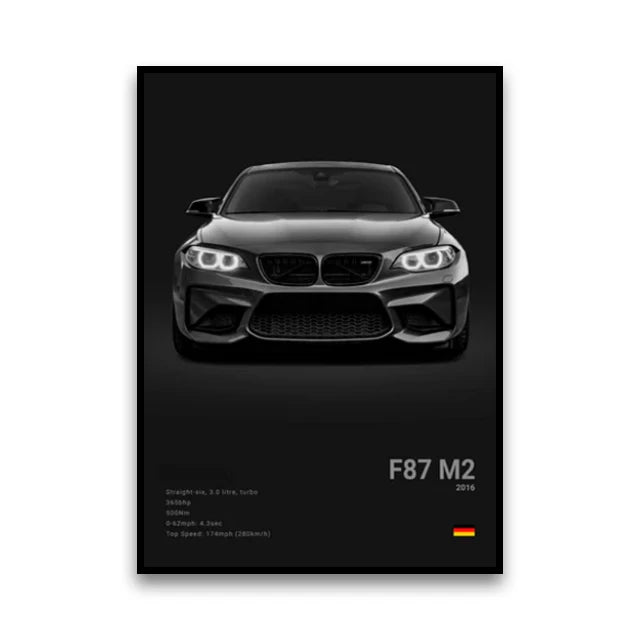 Poster BMW Noir