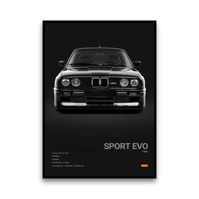 Poster BMW Noir