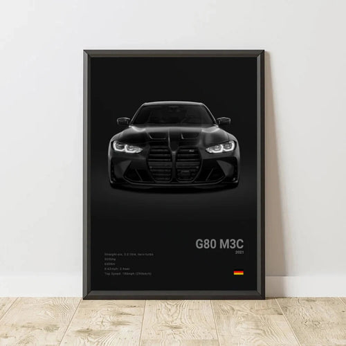 Poster BMW Noir