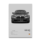 Poster BMW Blanc