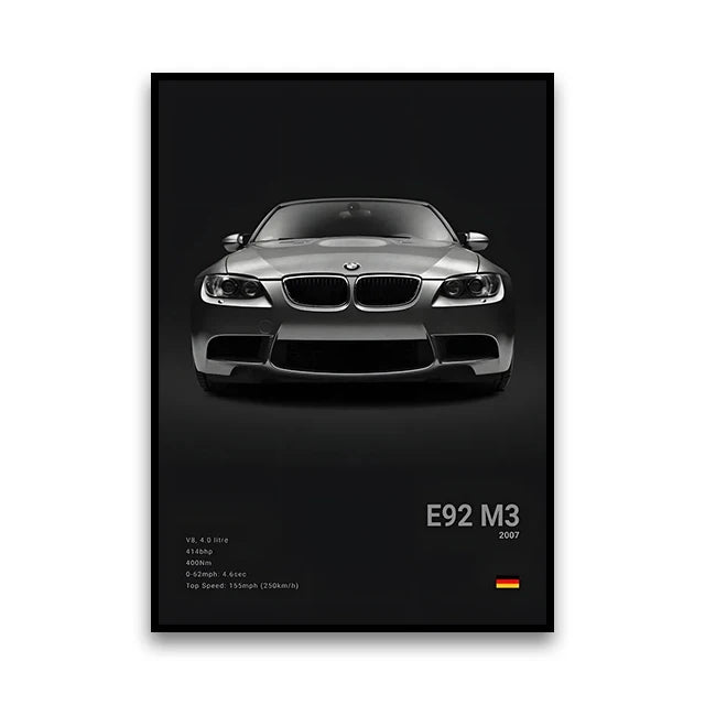 Poster BMW Noir