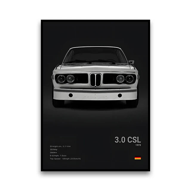 Poster BMW Noir