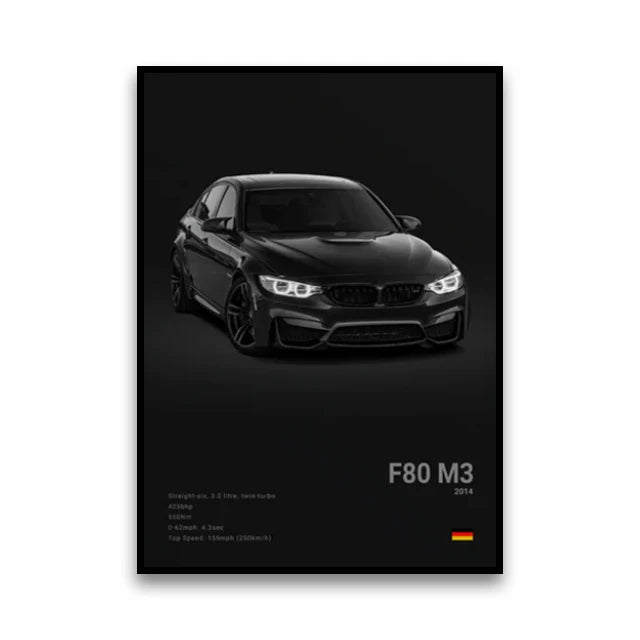 Poster BMW Noir