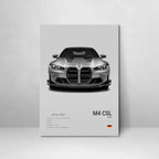 Poster BMW Blanc