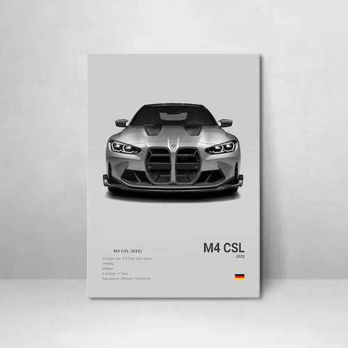 Poster BMW Blanc